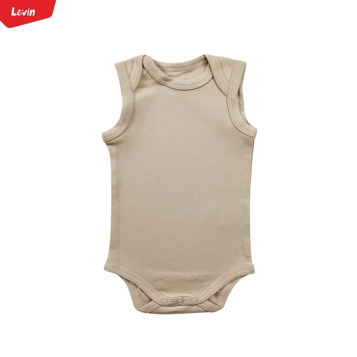 Infant and Toddler Baby Sleeveless Cotton Romper Bodysuit - Image 7