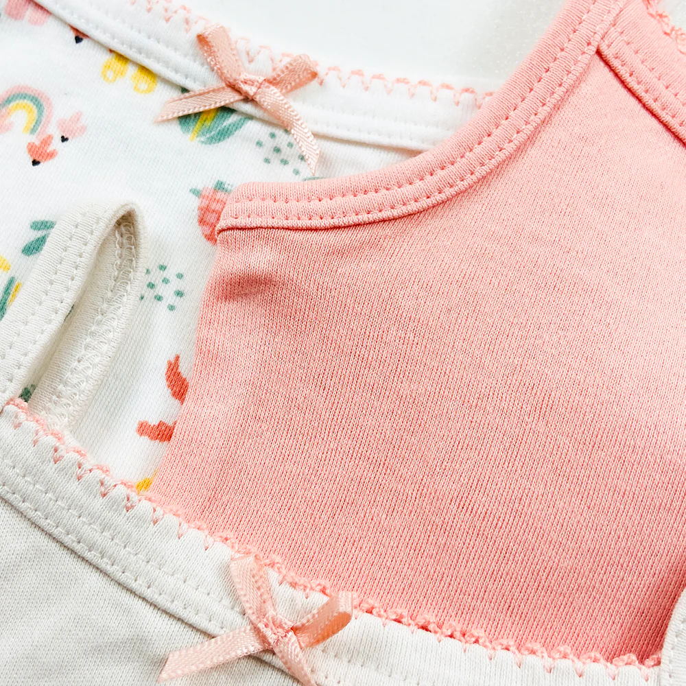 Infant and Toddler Baby Sleeveless Cotton Romper Bodysuit - Image 3