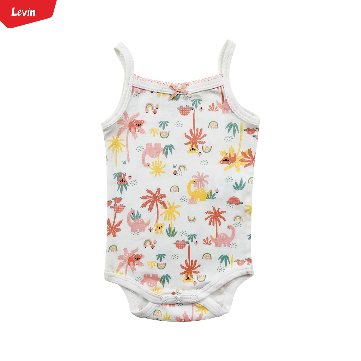 Infant and Toddler Baby Sleeveless Cotton Romper Bodysuit - Image 9