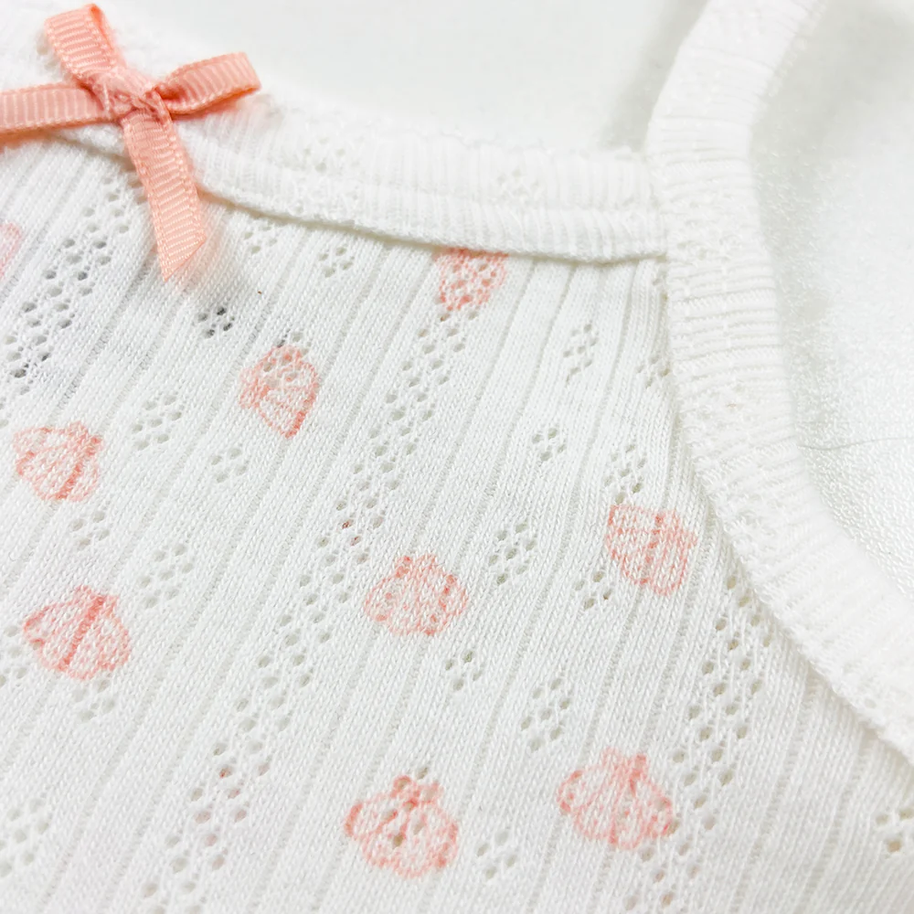 Infant and Toddler Girl Baby Sleeveless Cotton Romper Bodysuit - Image 2