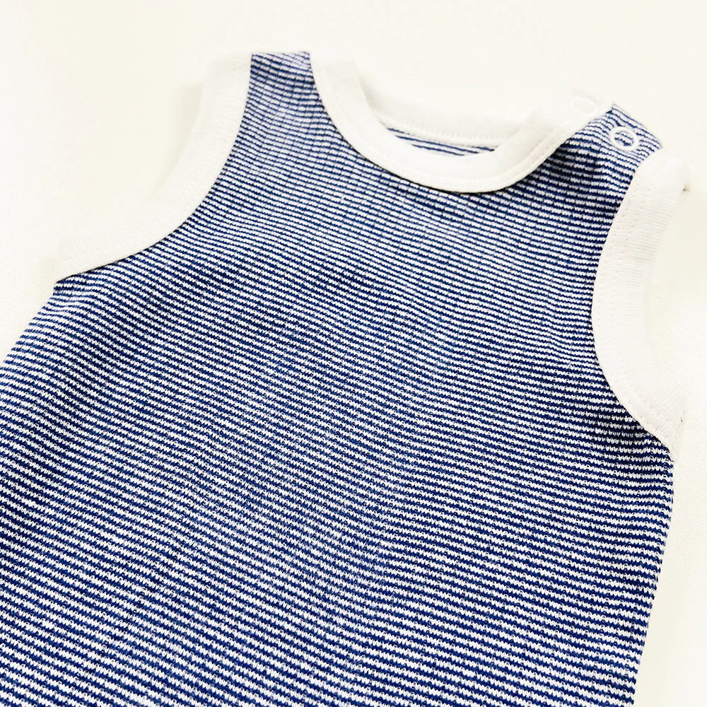 Infant and Toddler Baby Sleeveless Cotton Romper Bodysuit - Image 7
