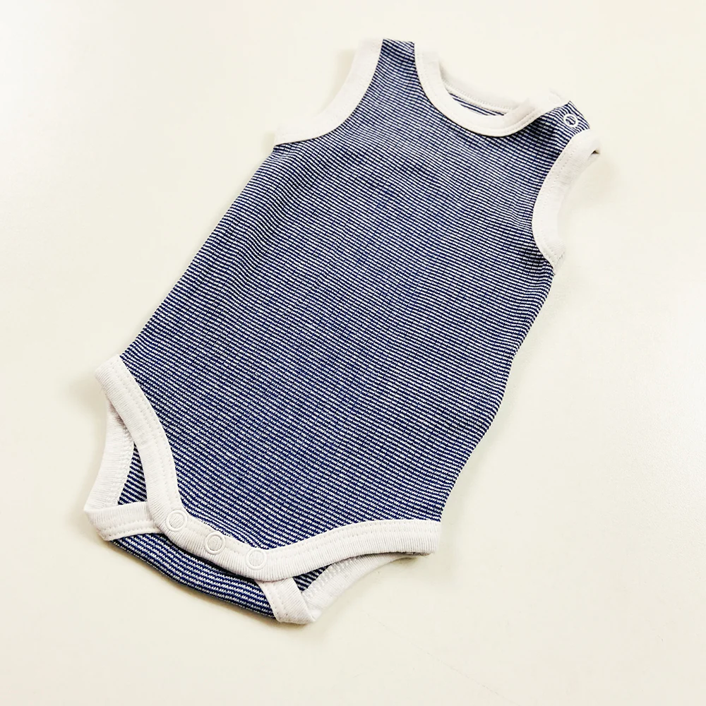 Infant and Toddler Baby Sleeveless Cotton Romper Bodysuit - Image 9