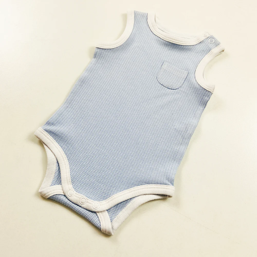 Infant and Toddler Baby Sleeveless Cotton Romper Bodysuit - Image 8