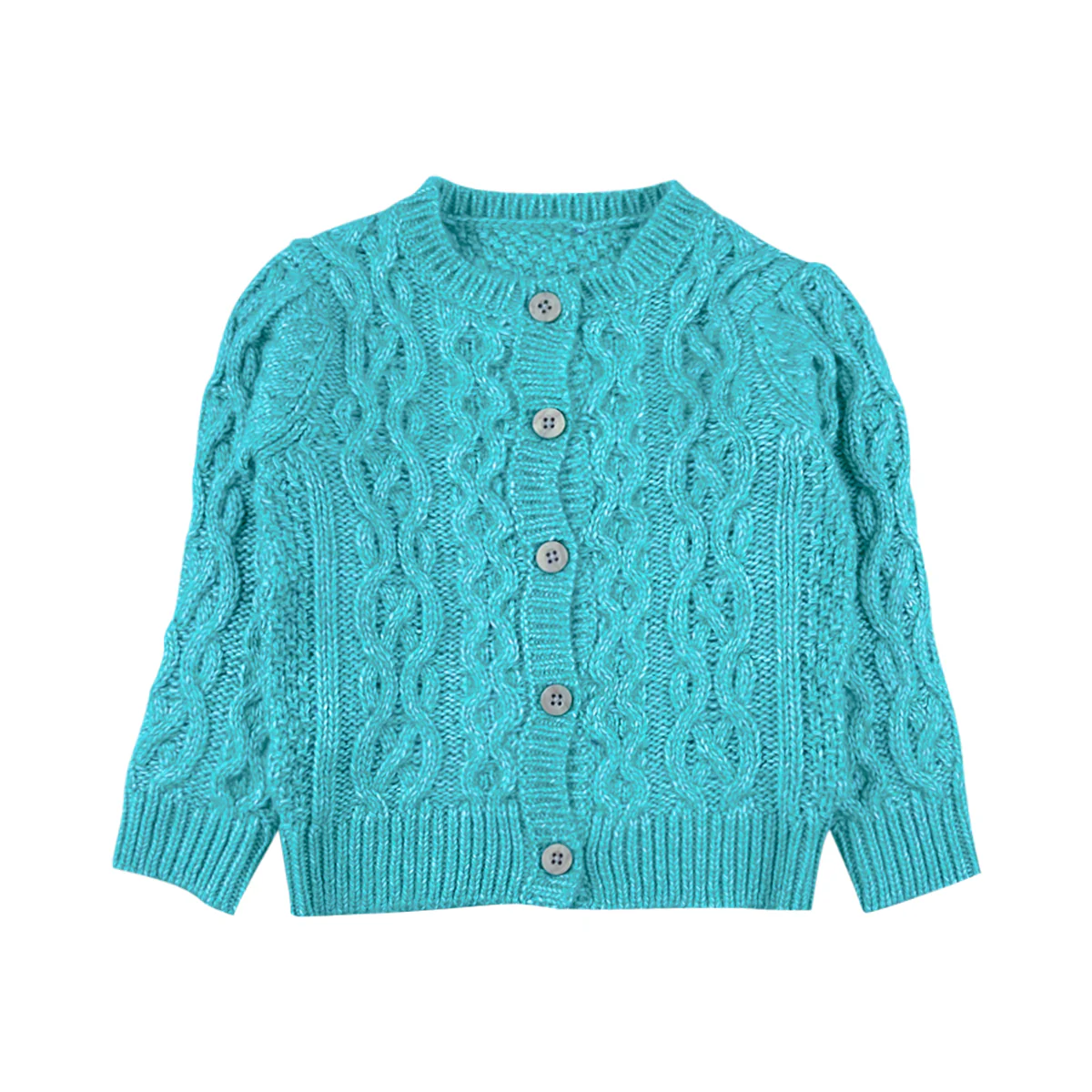 Kids Cable Knit Soft Cotton Cardigan Sweater - Image 20