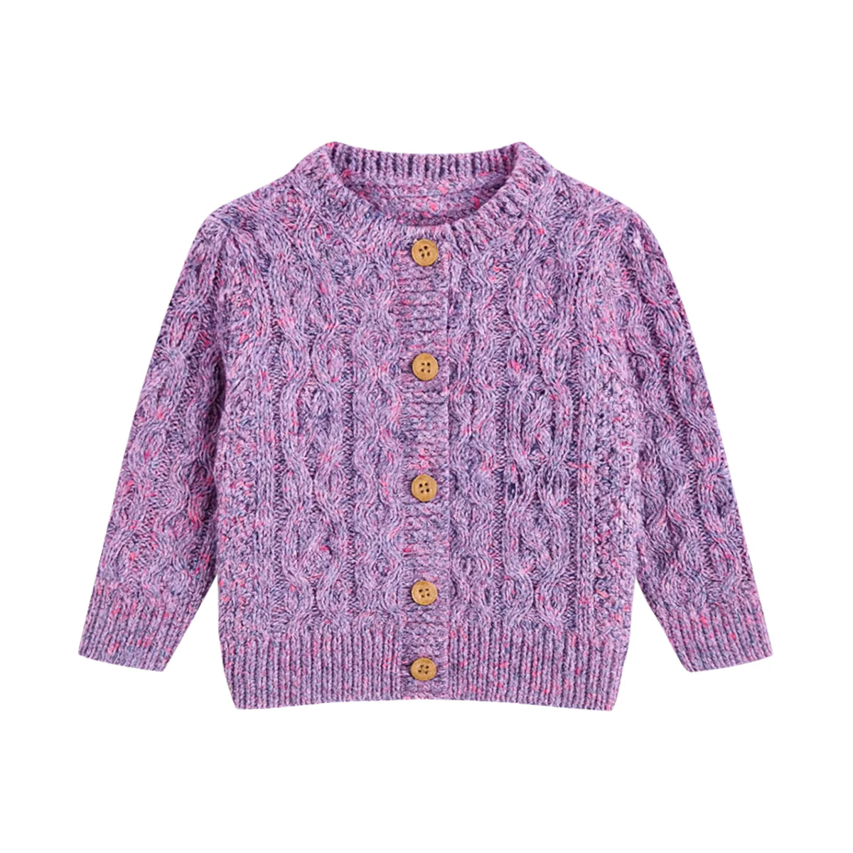Kids Cable Knit Soft Cotton Cardigan Sweater - Image 21