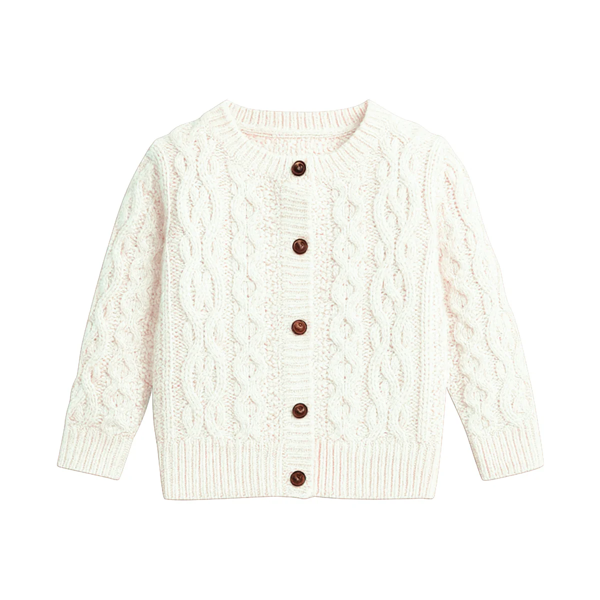 Kids Cable Knit Soft Cotton Cardigan Sweater - Image 22
