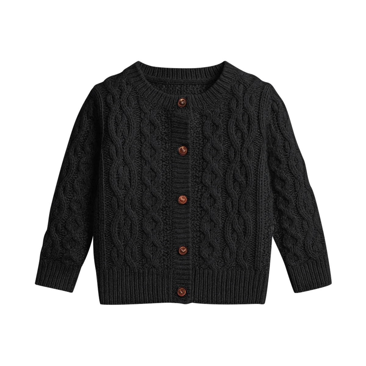 Kids Cable Knit Soft Cotton Cardigan Sweater - Image 23