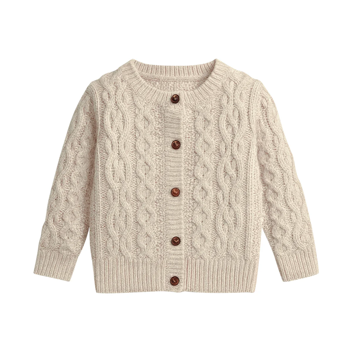Kids Cable Knit Soft Cotton Cardigan Sweater - Image 26