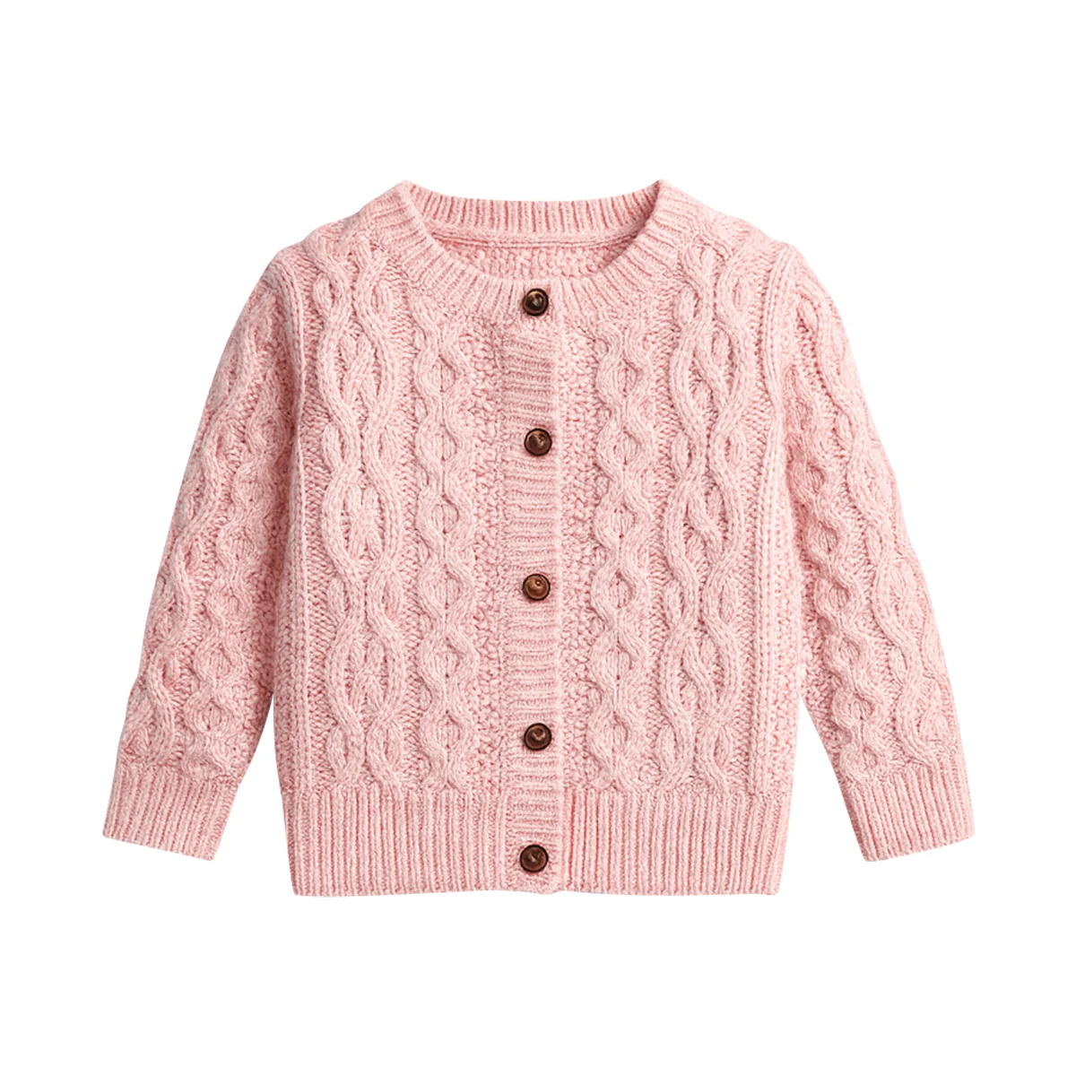 Kids Cable Knit Soft Cotton Cardigan Sweater - Image 28