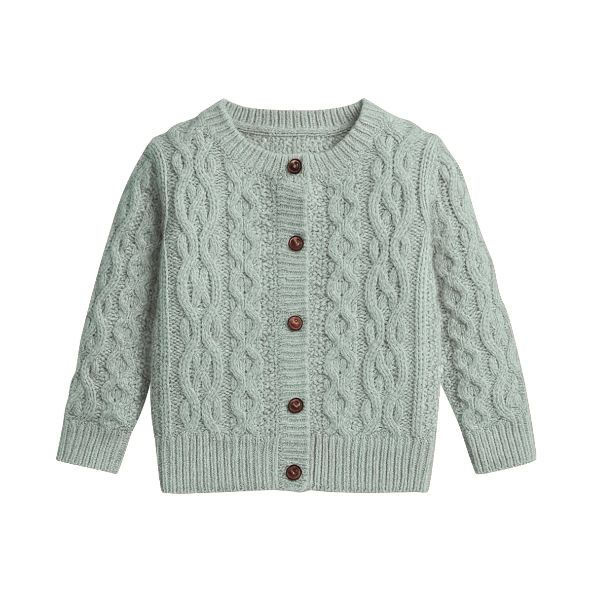 Kids Cable Knit Soft Cotton Cardigan Sweater - Image 31
