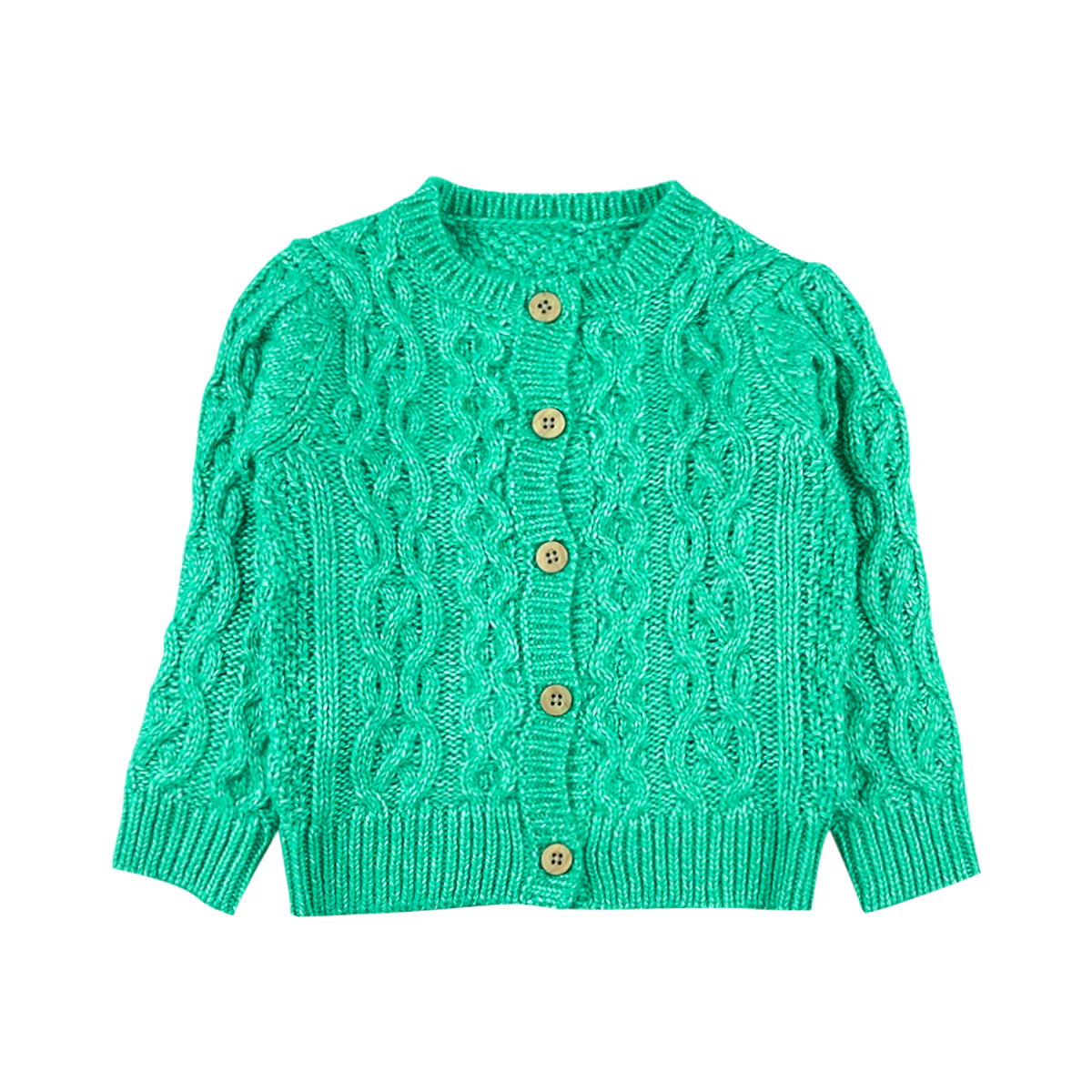 Kids Cable Knit Soft Cotton Cardigan Sweater - Image 33