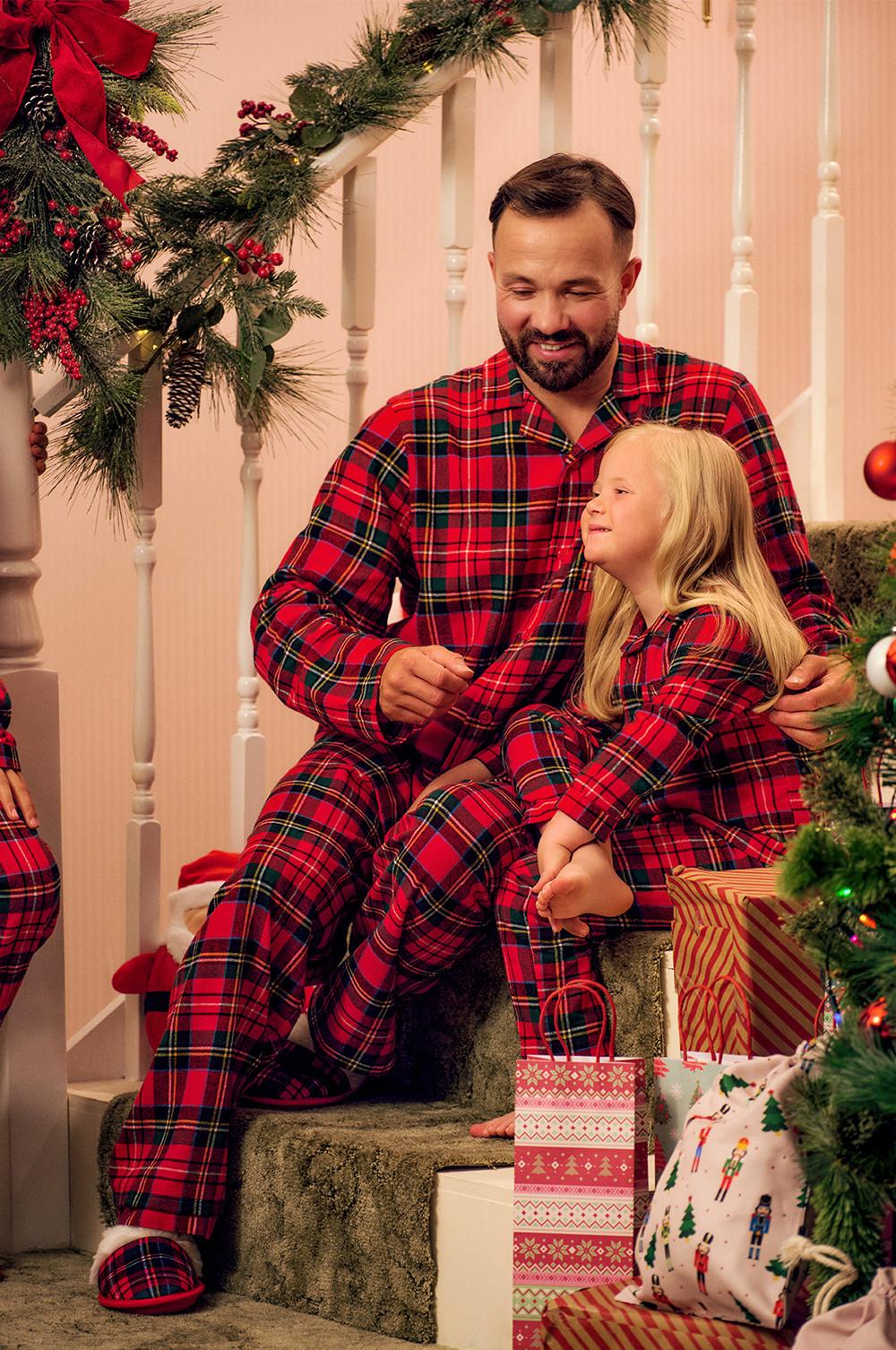 Toddler Baby Checked Flannel Night Pyjama Set - Image 7