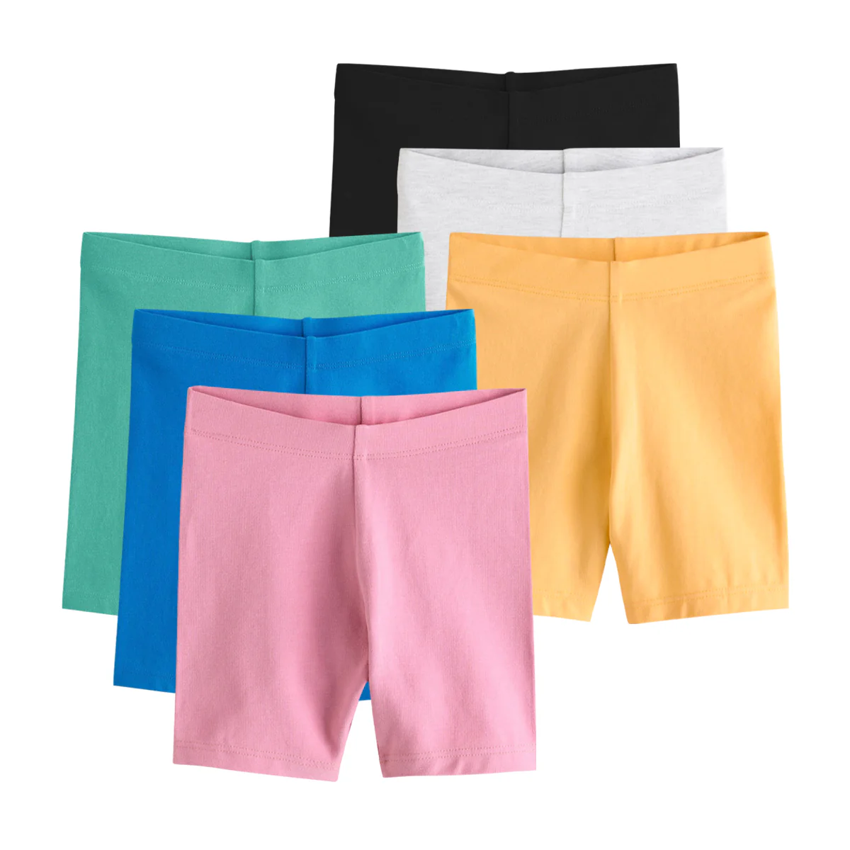 Toddlers and Young Girls Cotton‑Rich Soft & Stretchy Cycle Shorts