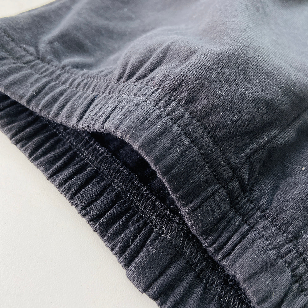 Kids Elastic Waist Fleece Lining Cotton Trouser - Image 3