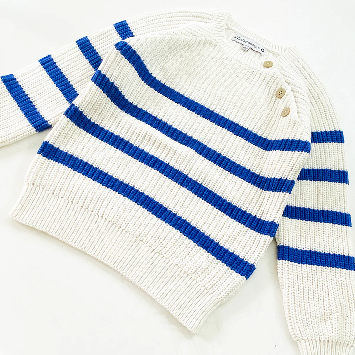 Kids Knit Striped Winter Pullover Sweater - Image 3