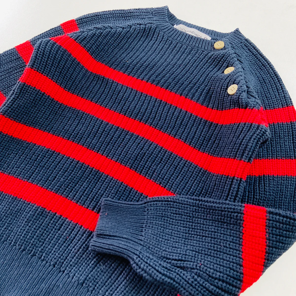 Kids Knit Striped Winter Pullover Sweater - Image 7