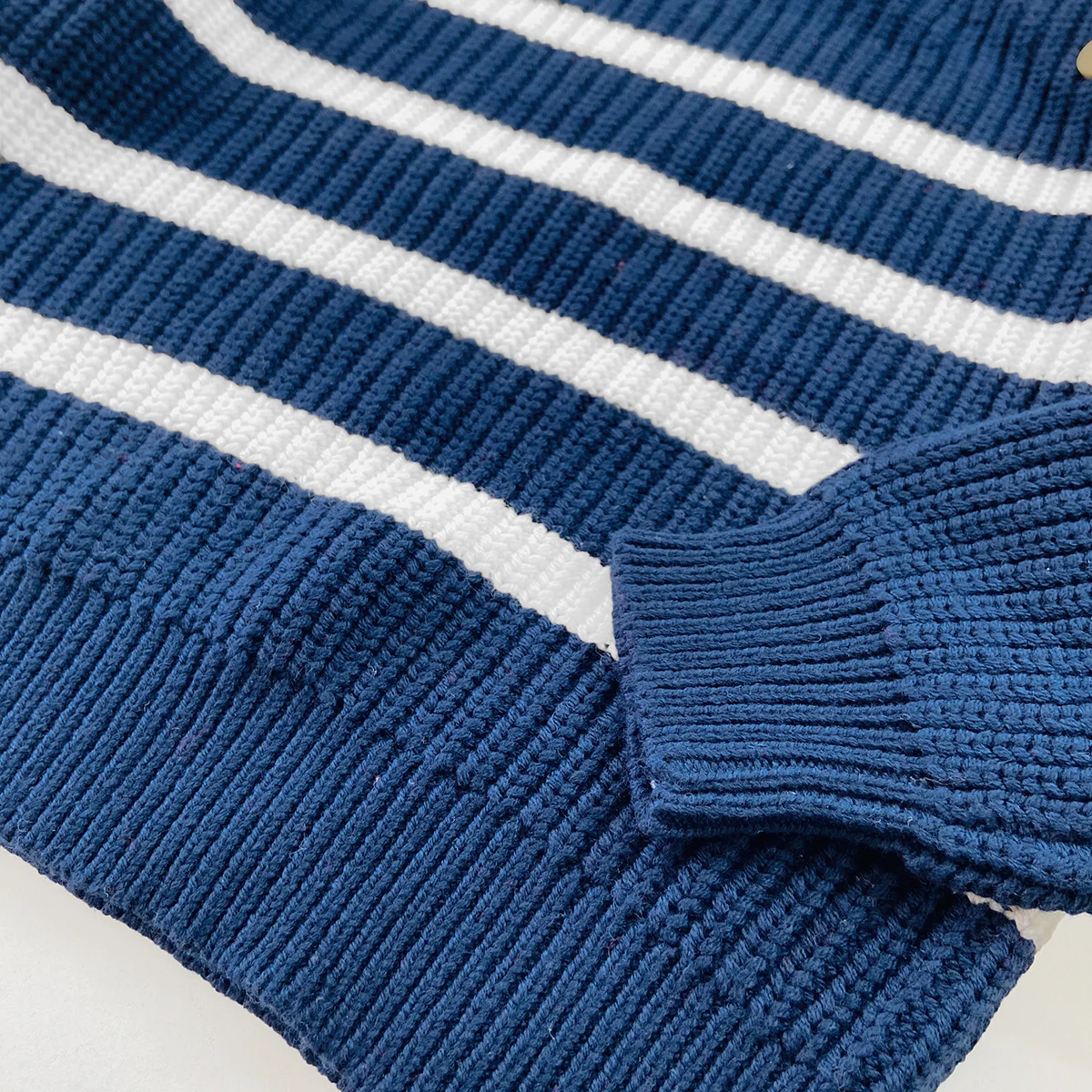 Kids Knit Striped Winter Pullover Sweater - Image 8