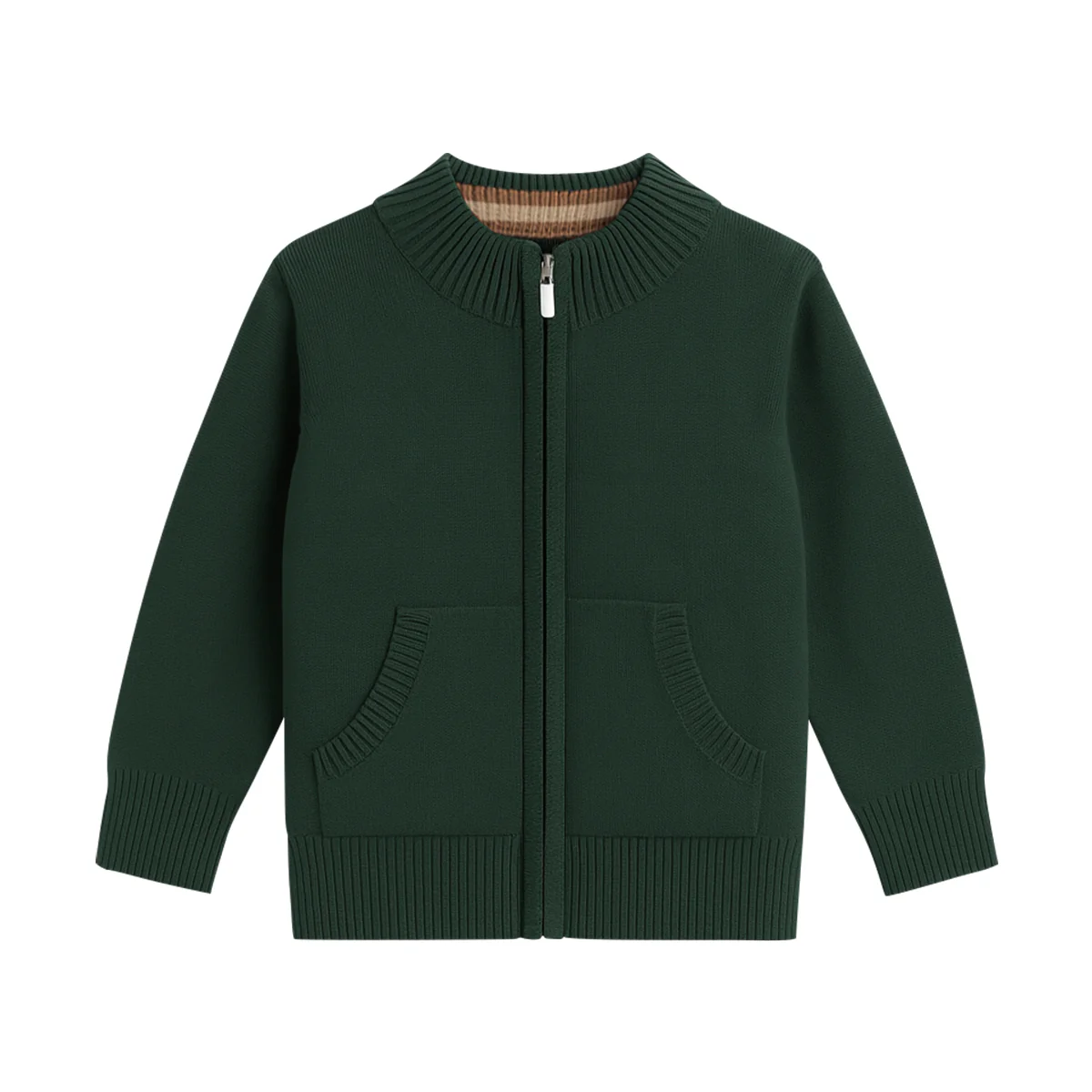 Kids Premium Knitted Zip-Up Zipper Cardigan Sweater - Image 14