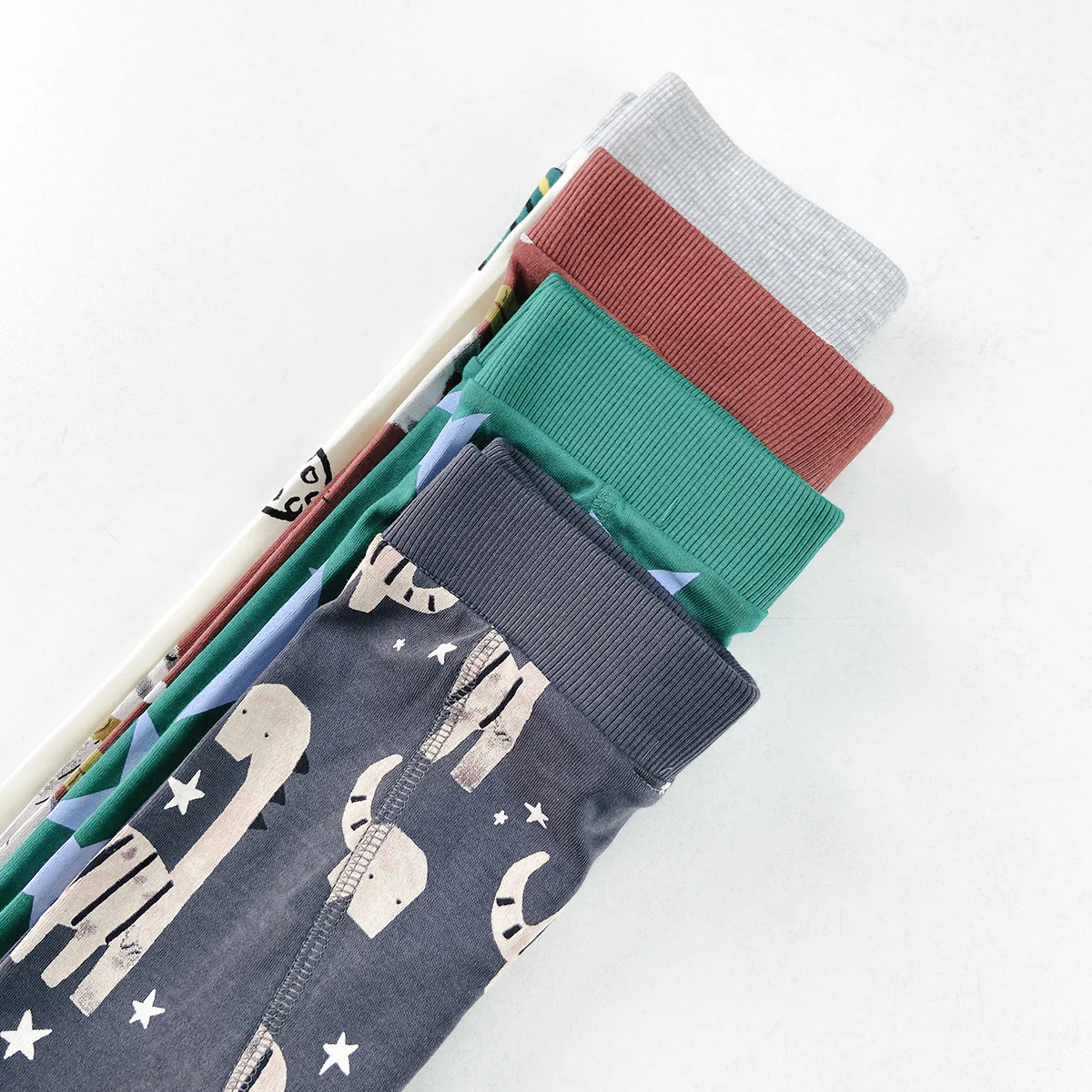 Kids Printed Cotton Full Length Leggings Pant - Image 8