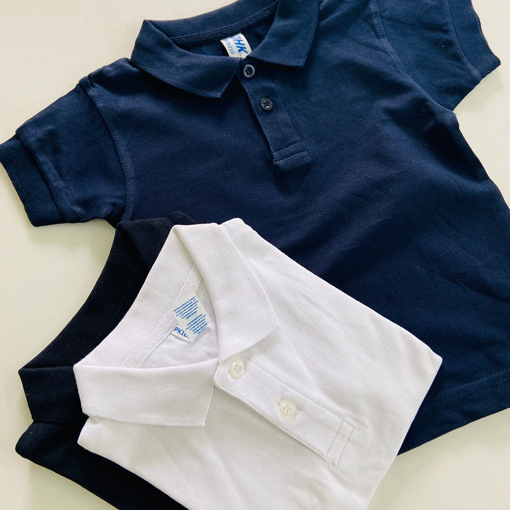 Kids Unisex Short Sleeve Pique Polo T-Shirt - Image 17