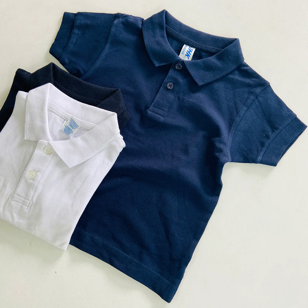 Kids Unisex Short Sleeve Pique Polo T-Shirt - Image 20