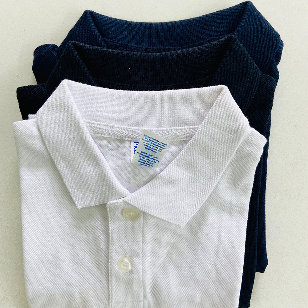 Kids Unisex Short Sleeve Pique Polo T-Shirt - Image 4