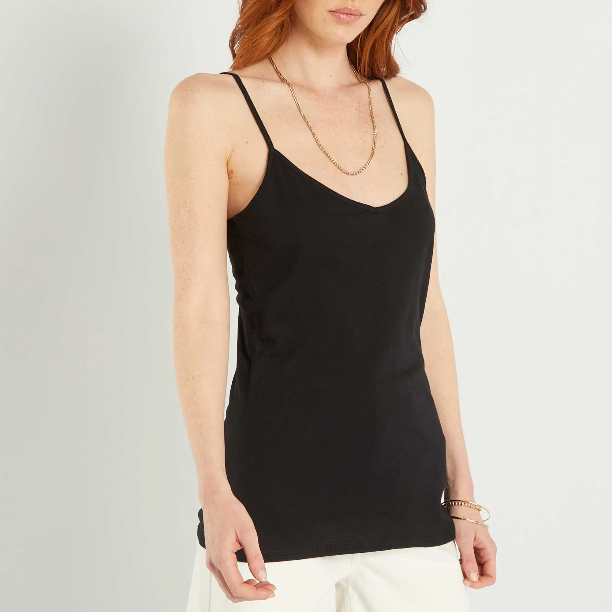 Ladies Basic Camisole Cotton Tank Top - Image 3