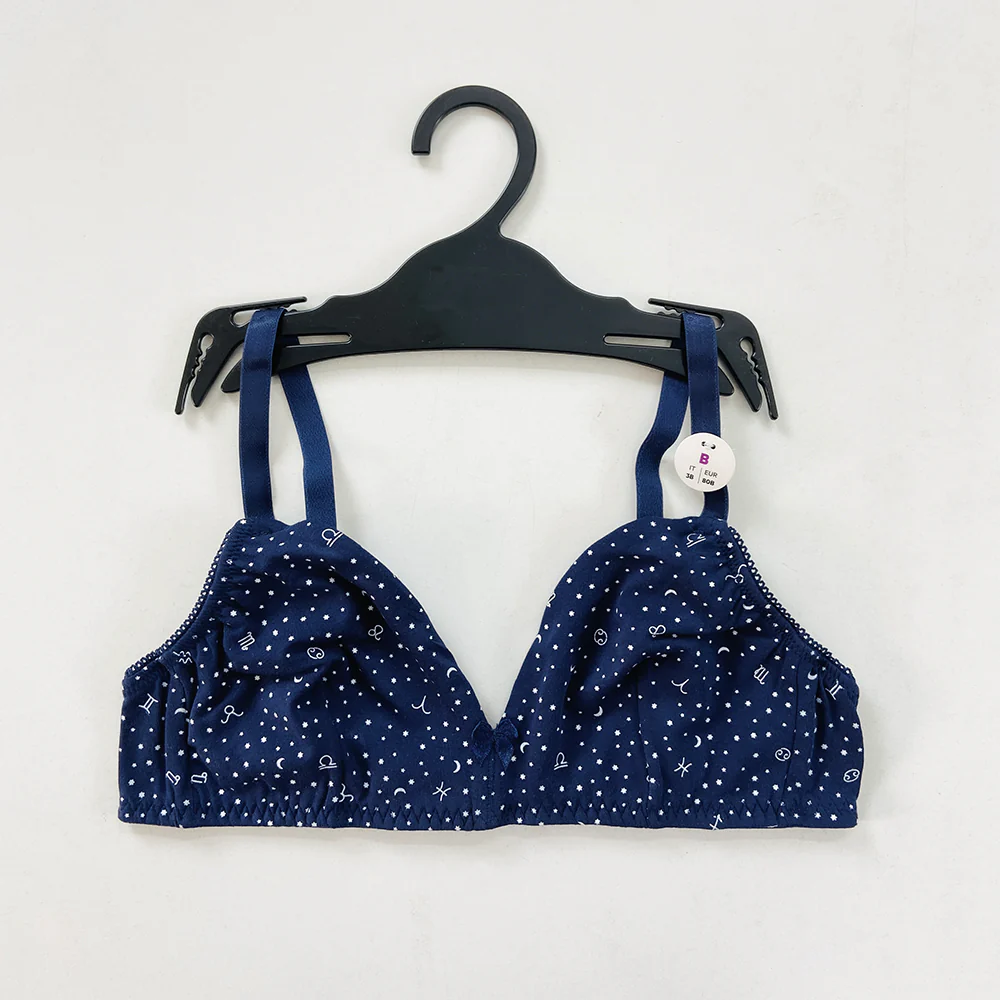 Ladies Cotton Stretch Non-Padded Triangle Bra - Image 12