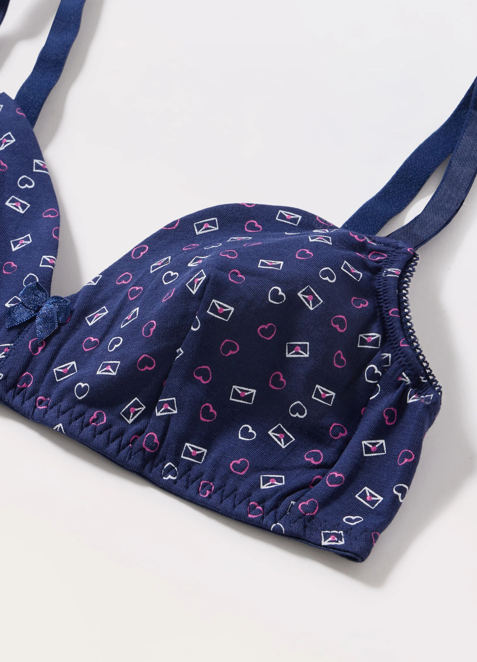 Ladies Cotton Stretch Non-Padded Triangle Bra - Image 3
