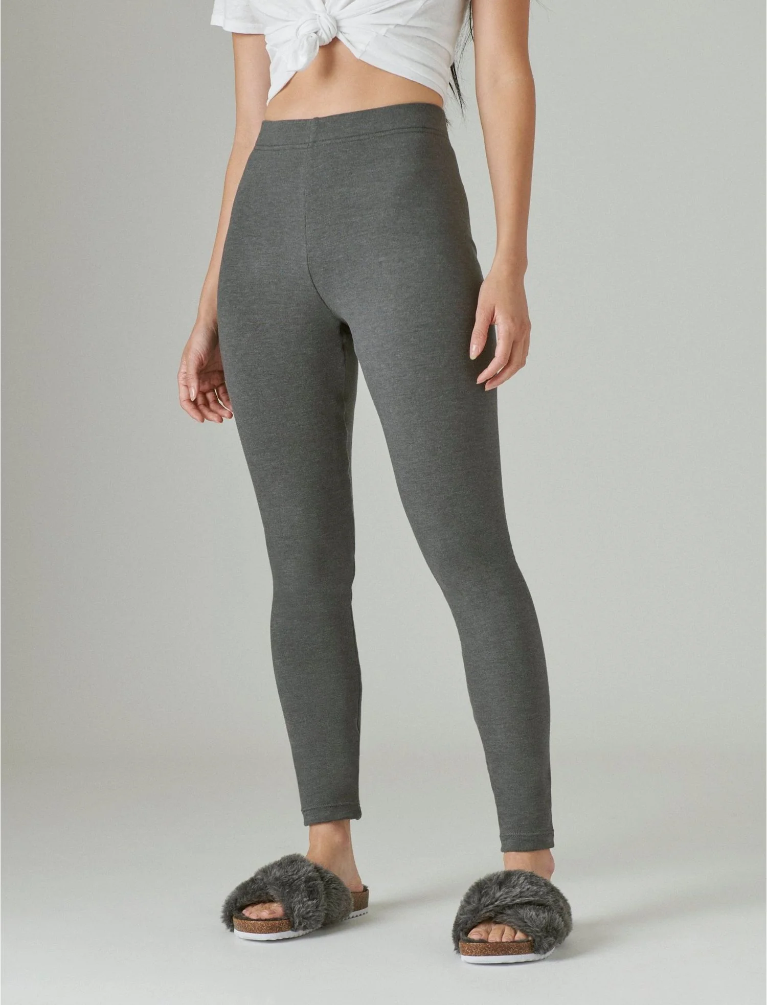 Ladies Fleece Lined Warm Cotton Leggings - Image 11