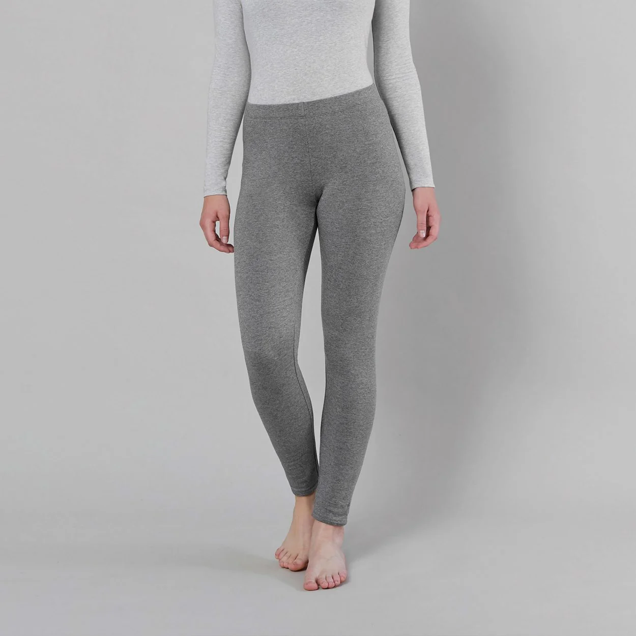 Ladies Fleece Lined Warm Cotton Leggings - Image 14