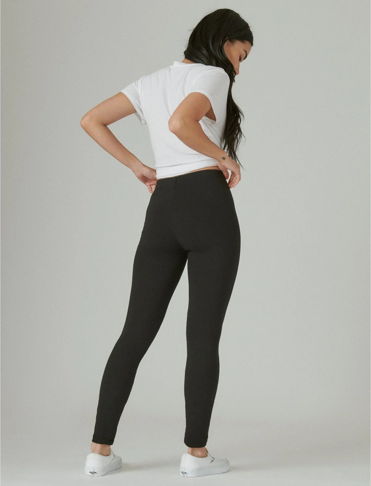 Ladies Fleece Lined Warm Cotton Leggings - Image 16