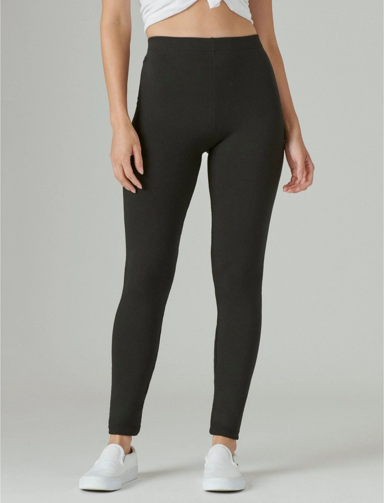 Ladies Fleece Lined Warm Cotton Leggings - Image 22