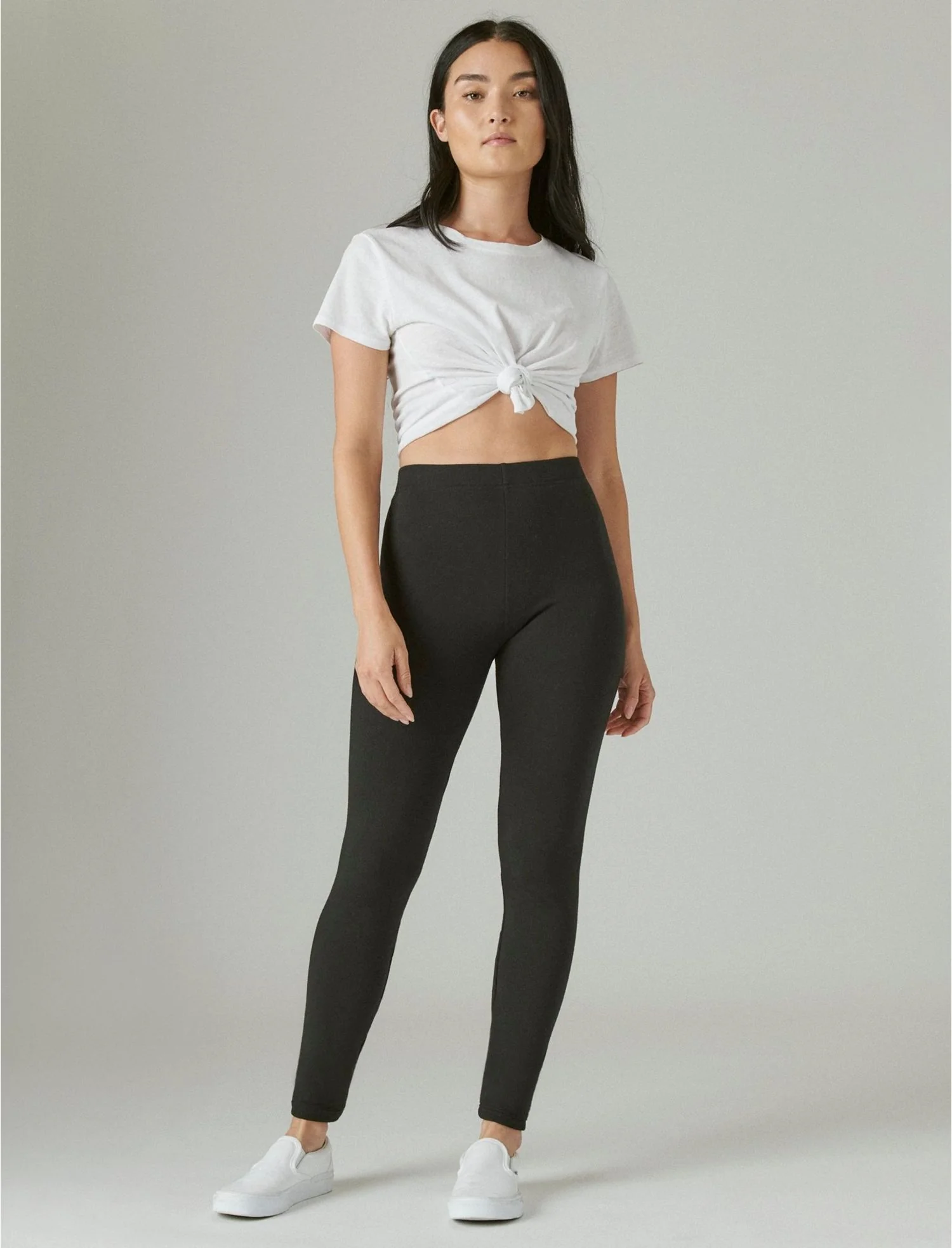 Ladies Fleece Lined Warm Cotton Leggings - Image 29