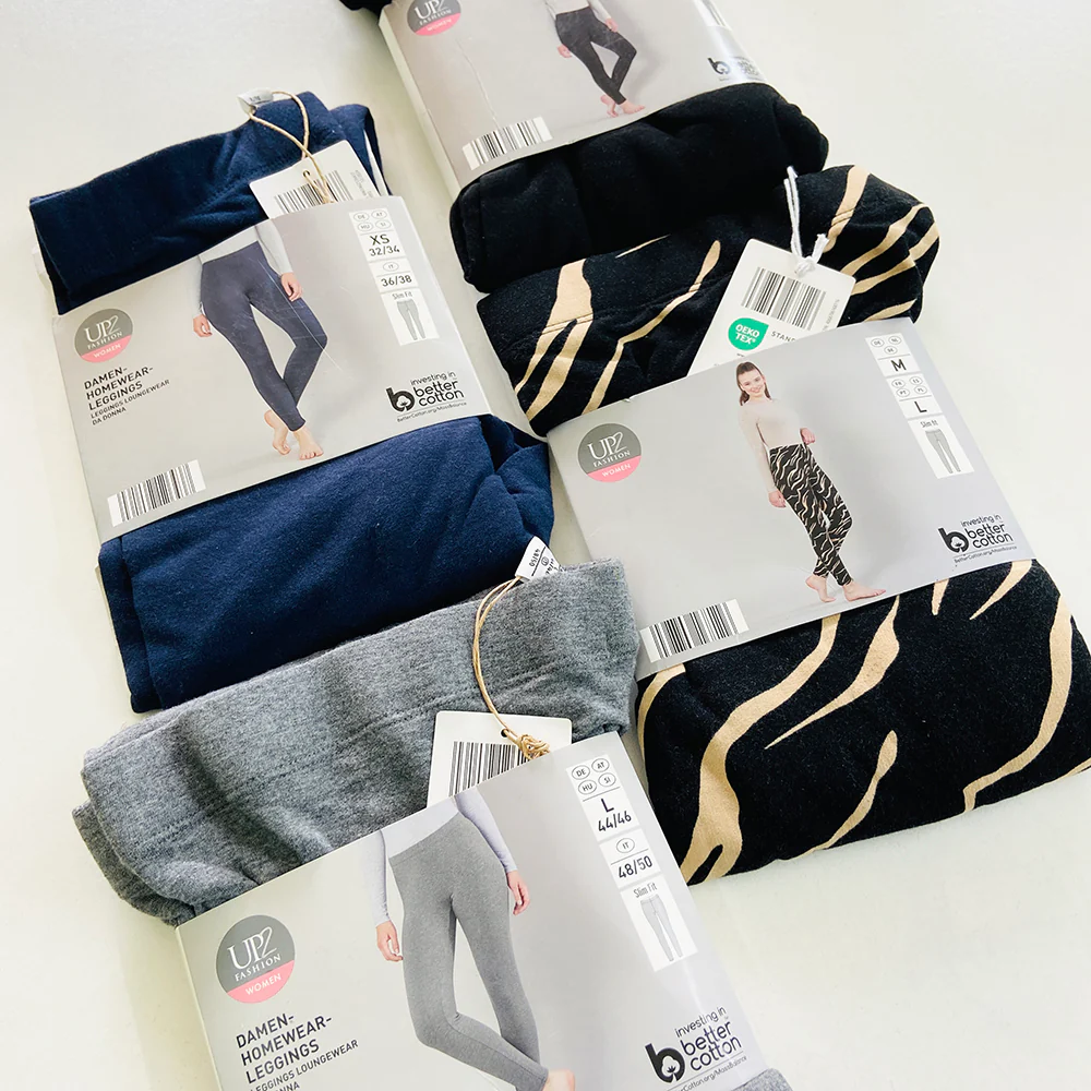 Ladies Fleece Lined Warm Cotton Leggings - Image 35