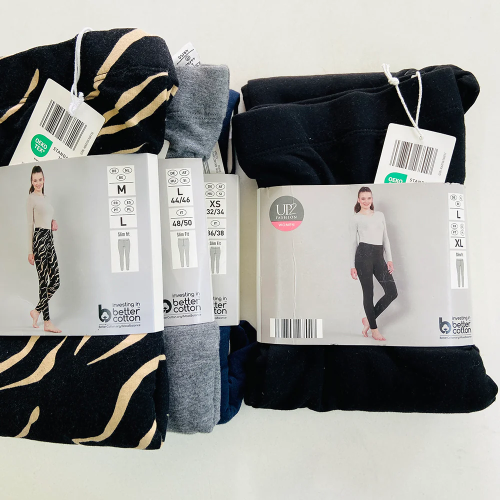 Ladies Fleece Lined Warm Cotton Leggings - Image 41