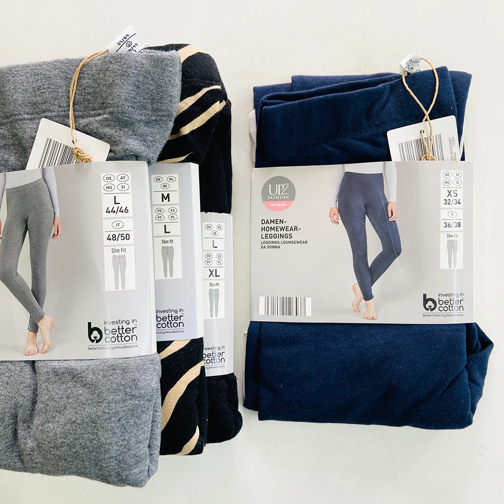 Ladies Fleece Lined Warm Cotton Leggings - Image 42