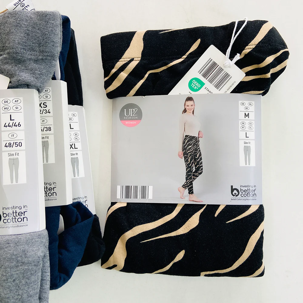 Ladies Fleece Lined Warm Cotton Leggings - Image 44