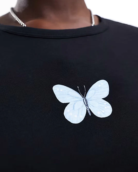 Ladies Long Sleeve Cropped Top - Image 4