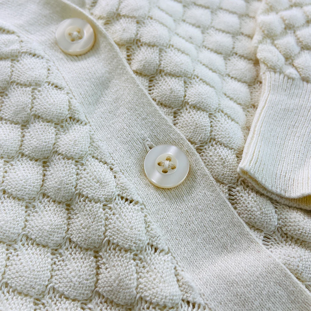 Ladies Long Sleeve V-Neck Knitted Cardigan - Image 22