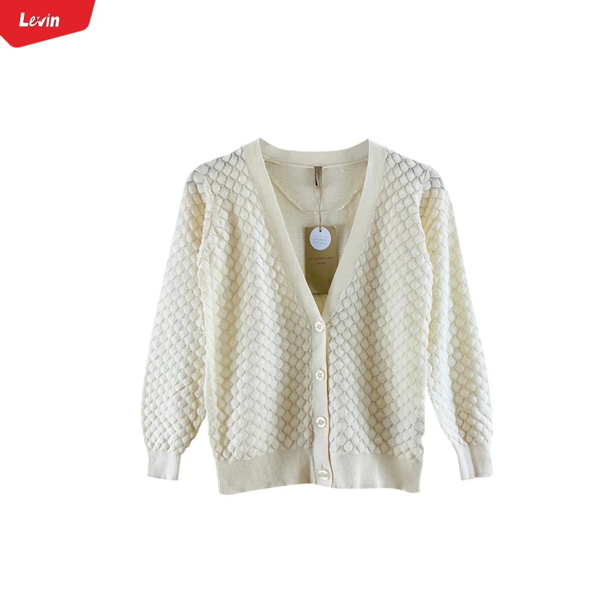 Ladies Long Sleeve V-Neck Knitted Cardigan - Image 33