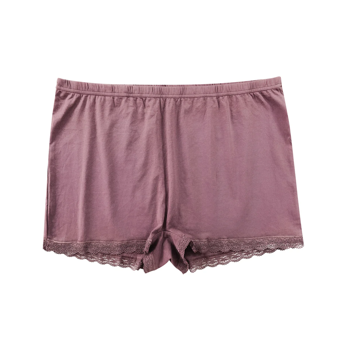 Ladies Mid Rise Cotton Lace Shorts - Image 8