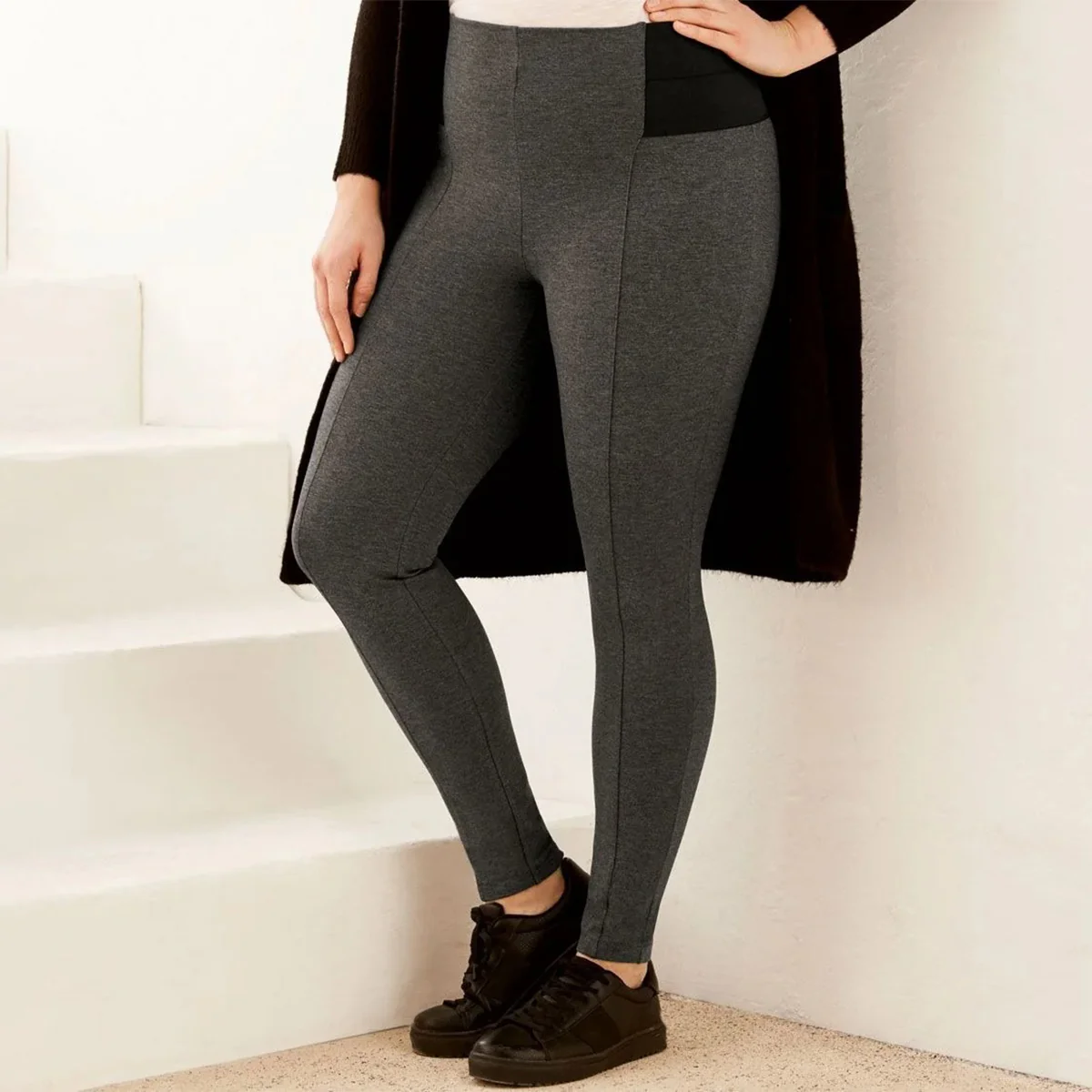 Ladies Premium High Waist Stretchy Jeggings Plus Size - Image 2