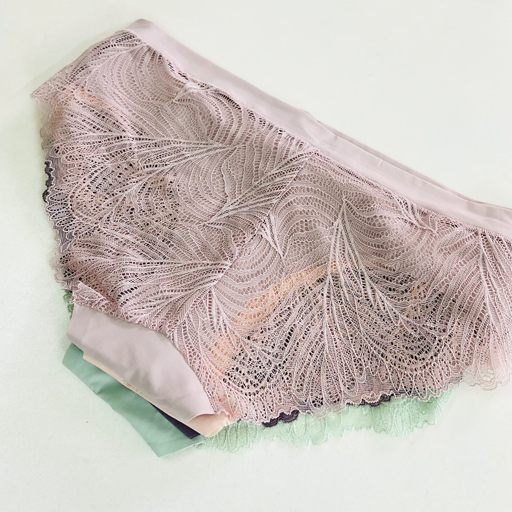 Pack of 5 Ladies Premium Lace Back Brazilian Briefs Panty - Image 6