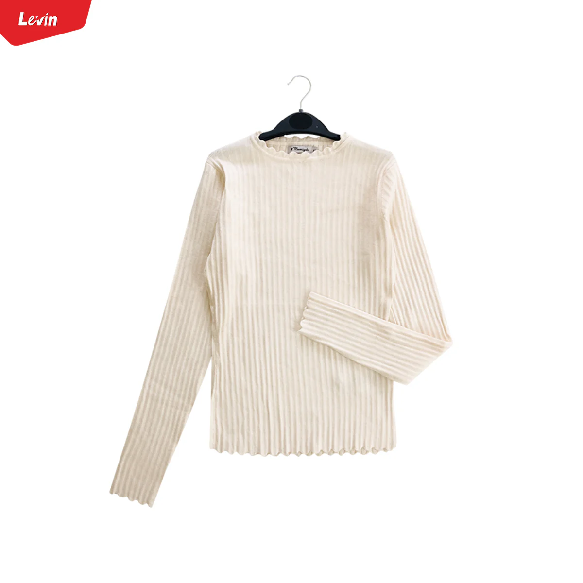 Ladies Ribbed Long Sleeve Round Neck Pullover Sweater - Image 22