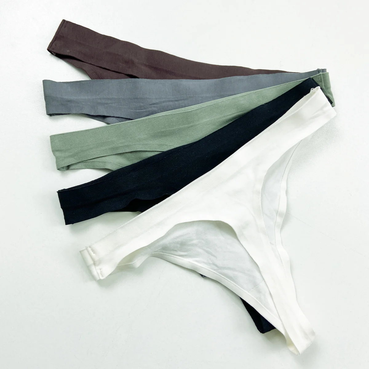 Ladies Microfiber Seamless Invisible Thong Underwear - Image 13
