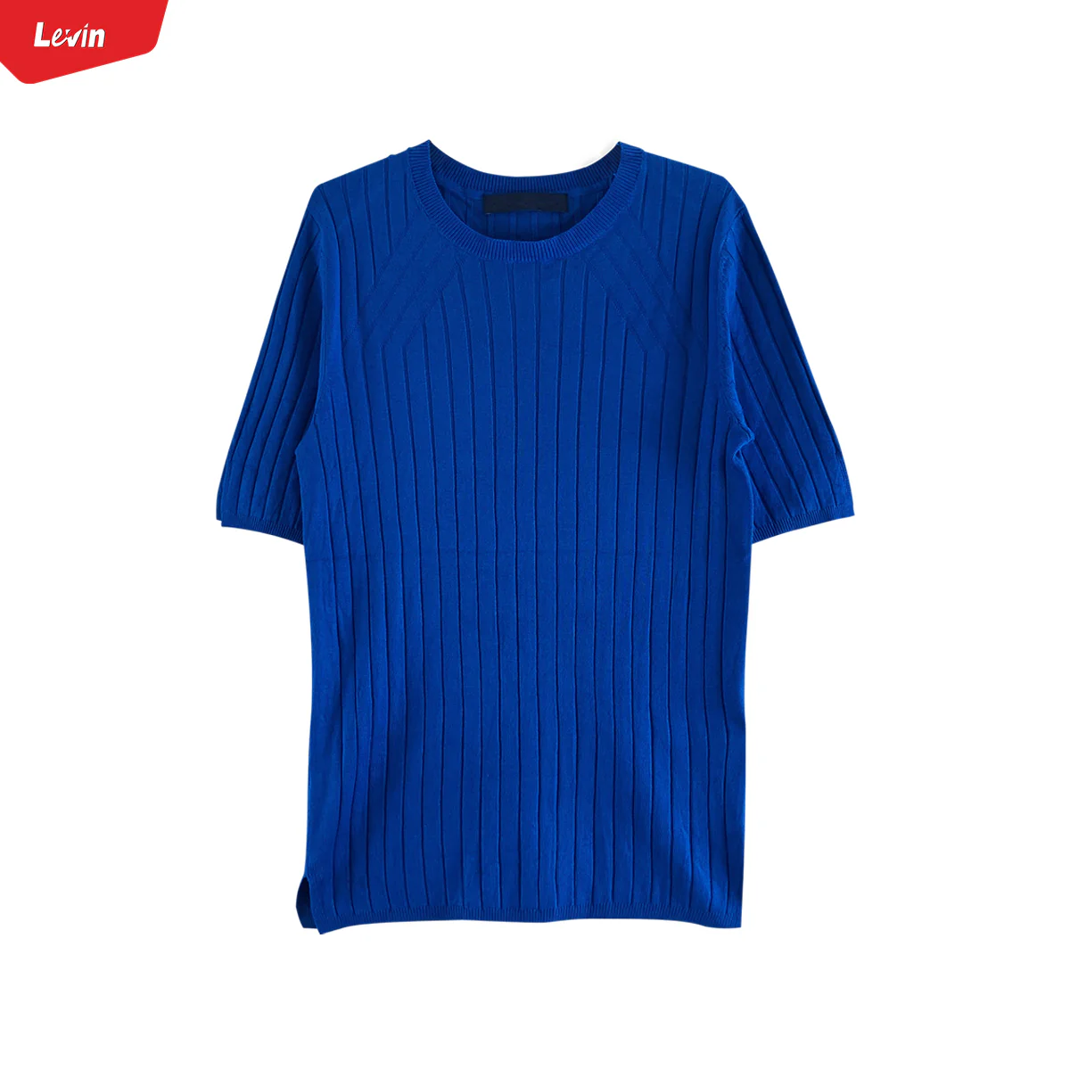 Ladies Short Sleeve Ribbed Knit Sweater Jumper - Image 7