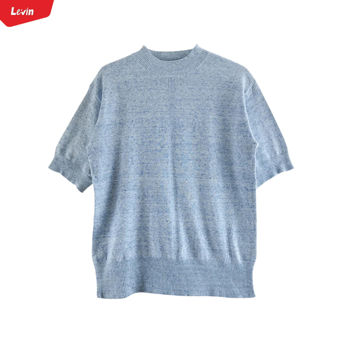 Ladies Short Sleeved Cotton Blend Knit Jumper Sweater - Image 10