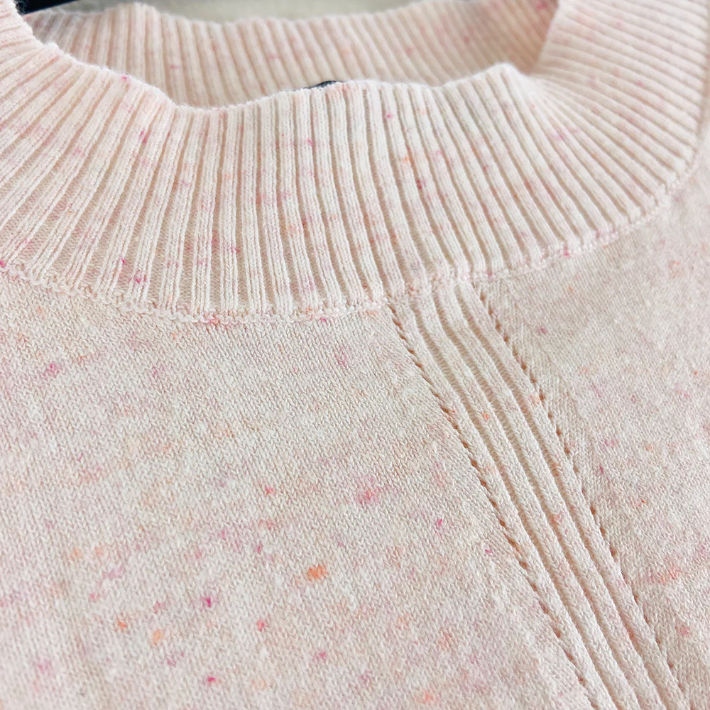 Ladies Short Sleeved Cotton Blend Knit Jumper Sweater - Image 11
