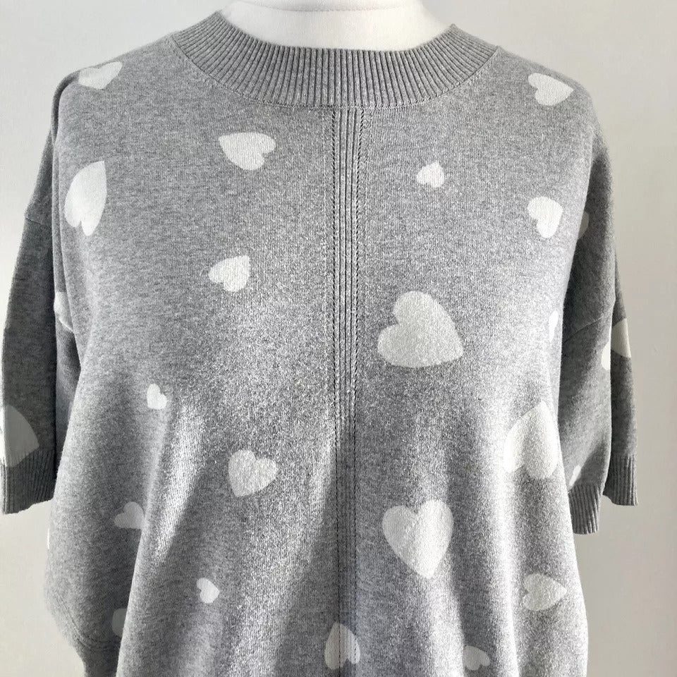 Ladies Short Sleeved Cotton Blend Knit Jumper Sweater - Image 3